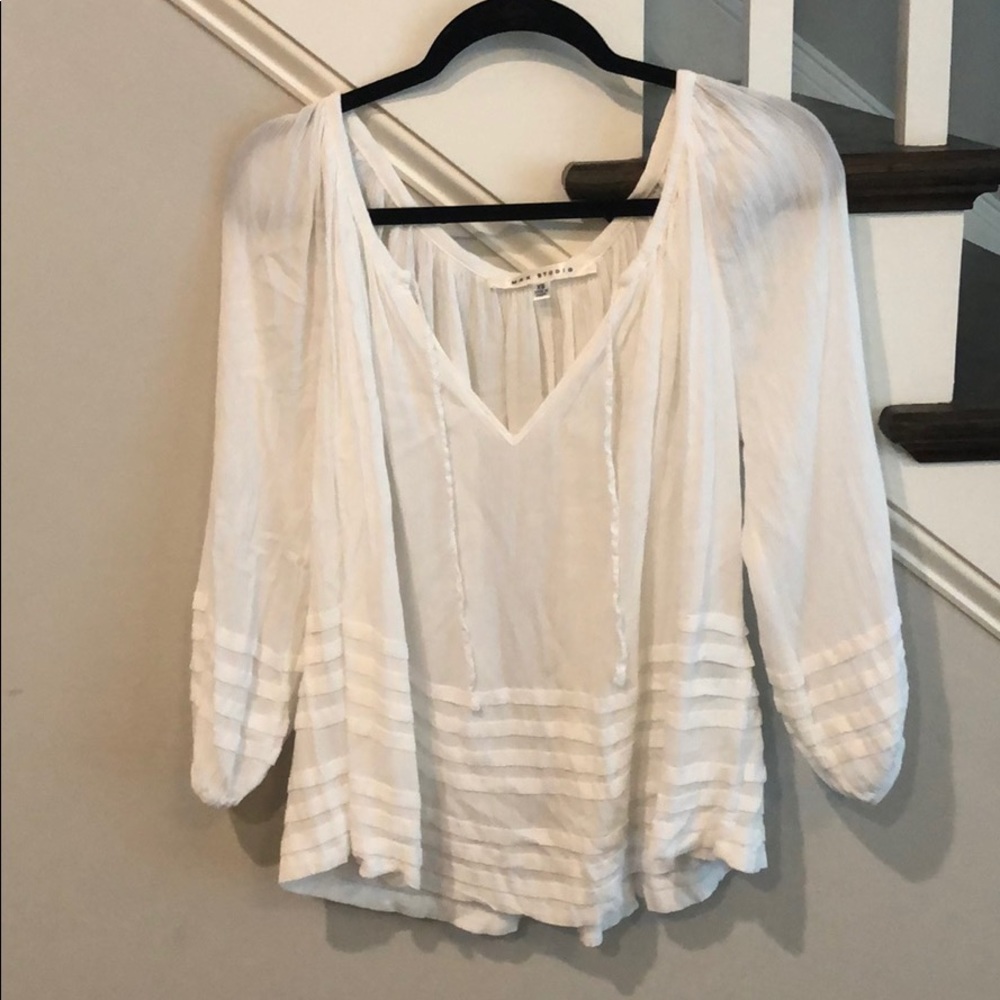 White bohemian blouse